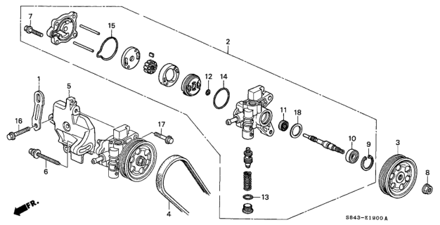 2001 Honda Accord Bolt, Flange (8X38) Diagram for 95801-08038-08