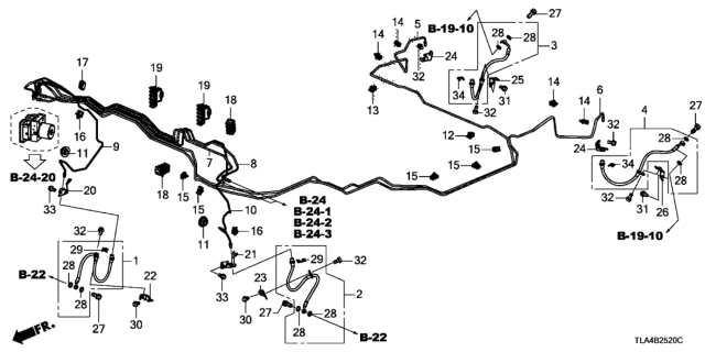 2020 Honda CR-V Brake Lines Diagram