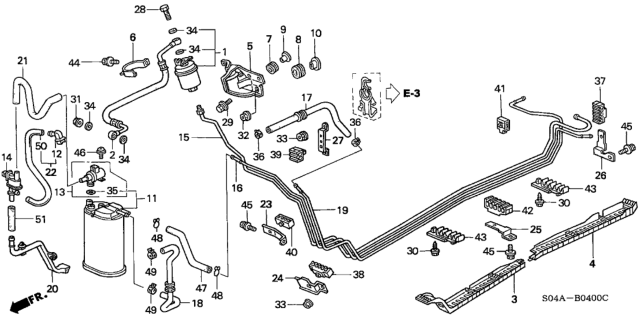 1998 Honda Civic Fuel Pipe Diagram