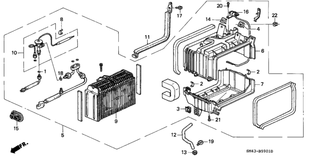 Valve, Expansion Diagram for 80220-SP0-013