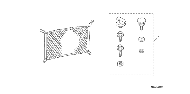 2005 Honda Accord Cargo Net Diagram