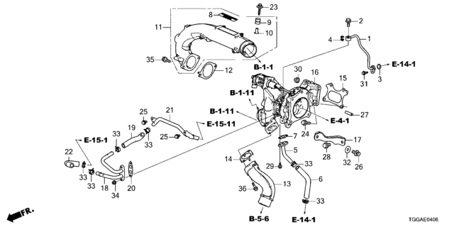 2021 Honda Civic Turbocharger Diagram