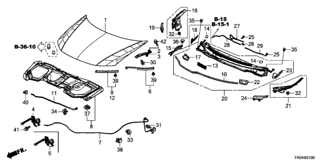 2013 Honda Civic Engine Hood Diagram