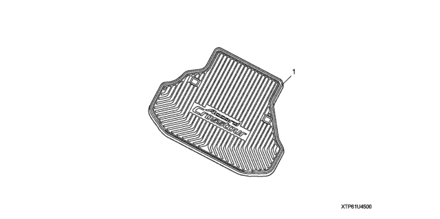 2012 Honda Crosstour Cargo Tray Diagram