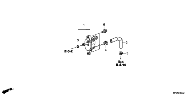 2013 Honda Crosstour 5 Door EXL (4WD) KA 6AT Tubing (V6) Diagram