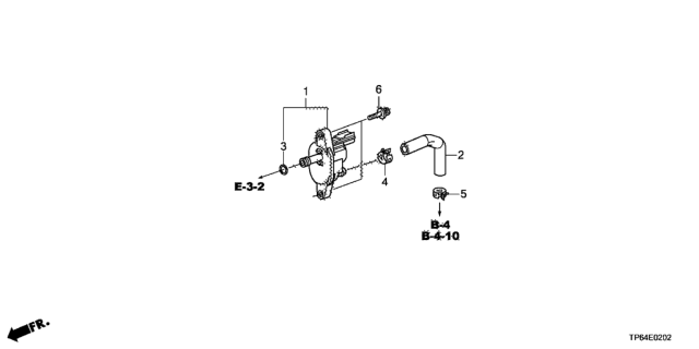 2013 Honda Crosstour Tubing (V6) Diagram