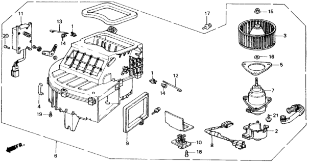 1989 Honda Accord Heater Blower Diagram