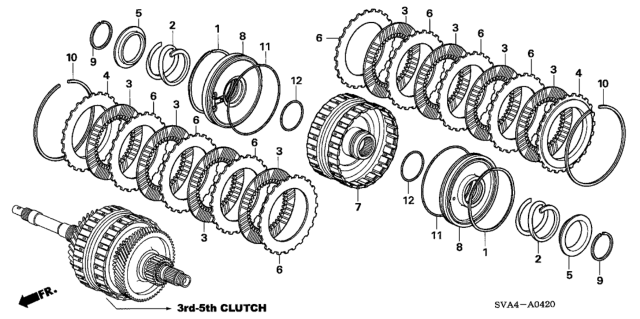 2007 Honda Civic Clutch (3rd-5th) Diagram