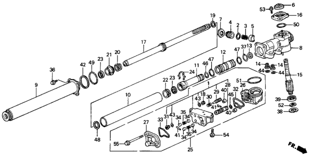 1988 Honda Civic Spool, Four-Way (X) Diagram for 53646-SH3-950