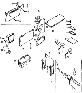 1976 Honda Civic Screw, Pan (6X20) Diagram for 93500-06020-0G