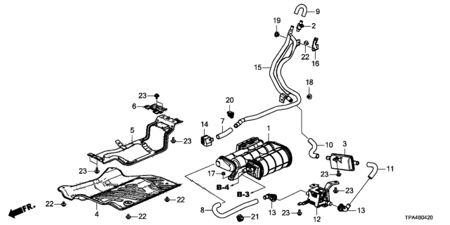 2020 Honda CR-V Hybrid TUBE C, FUEL DRAIN Diagram for 17374-TPG-A00