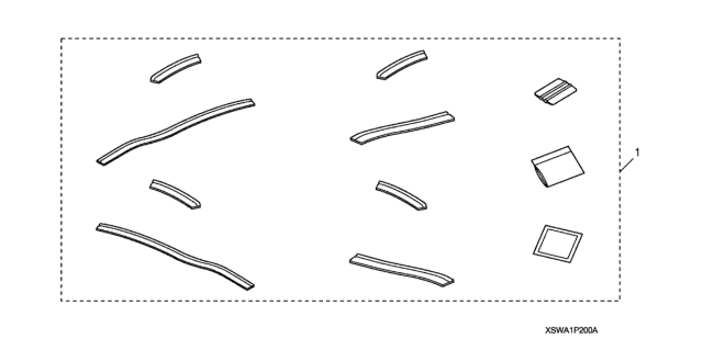2011 Honda CR-V 5 Door SE (4WD) KA 5AT Door Edge Film Diagram