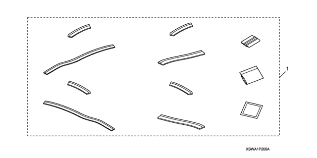 2011 Honda CR-V Door Edge Film Diagram