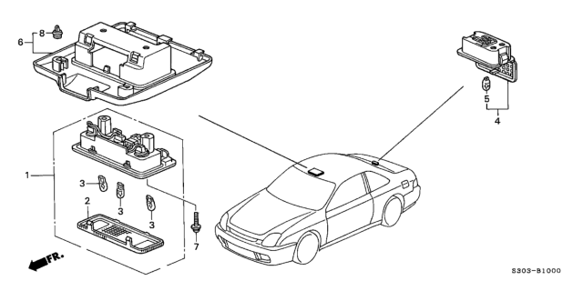 2001 Honda Prelude Interior Light Diagram