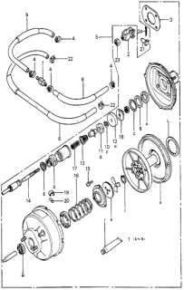 1979 Honda Prelude Tube B, Master Power Diagram for 46405-692-670