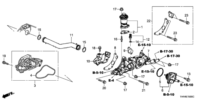 2019 Honda Odyssey Water Pump Diagram