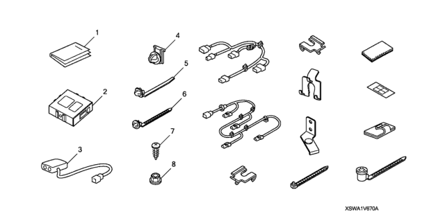 2009 Honda CR-V Back-Up Sensor Attachment Diagram