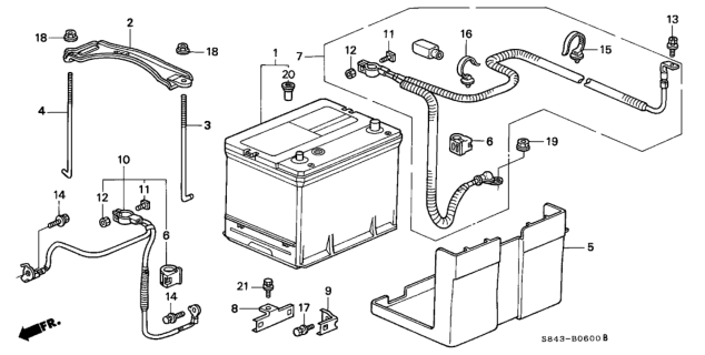 1998 Honda Accord Battery Diagram