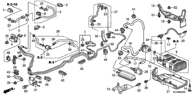 2011 Honda Element Fuel Pipe Diagram