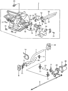 1981 Honda Civic Grommet, Heater Pipe Diagram for 39214-SA0-000