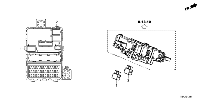 2019 Honda Civic Control Unit (Cabin) Diagram 2