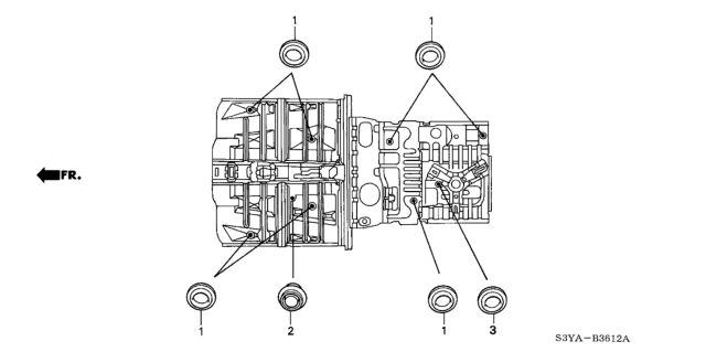 2006 Honda Insight Grommet (Lower) Diagram