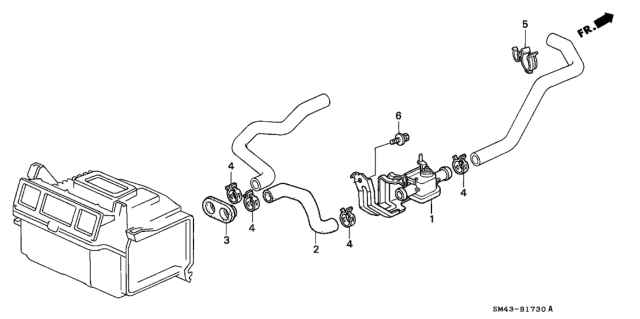 1991 Honda Accord Water Valve Diagram