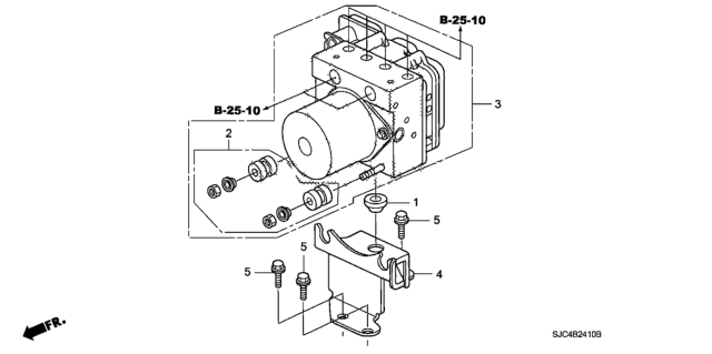 2013 Honda Ridgeline VSA Modulator Diagram