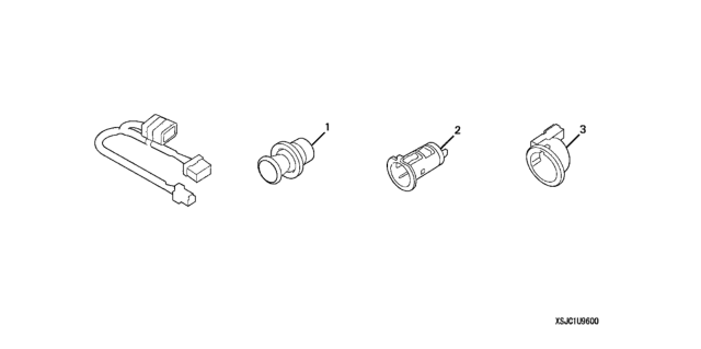 2012 Honda Ridgeline 4 Door RTL (NAVIGATION MFG US2) KA 5AT Cigarette Lighter Diagram