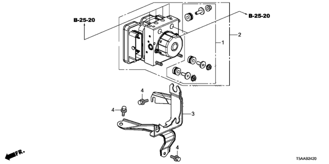 2019 Honda Fit VSA Modulator Diagram