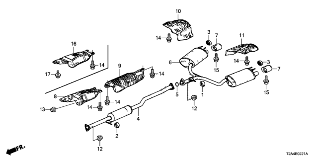 2015 Honda Accord Plate R,Slncr Baf Diagram for 74654-T2A-A00