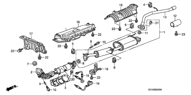 2010 Honda Element Sensor, Laf Diagram for 36531-PZD-A02