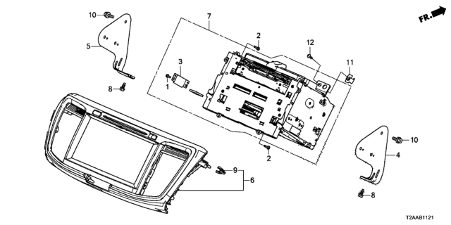 2017 Honda Accord Screw Diagram for 39105-T6L-H11