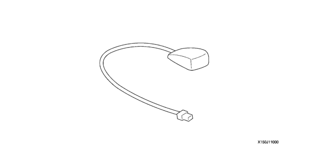 2007 Honda Ridgeline XM Radio Antenna Kit Diagram