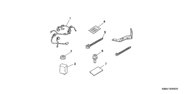 2004 Honda Pilot Keyless Entry System Attachment Diagram