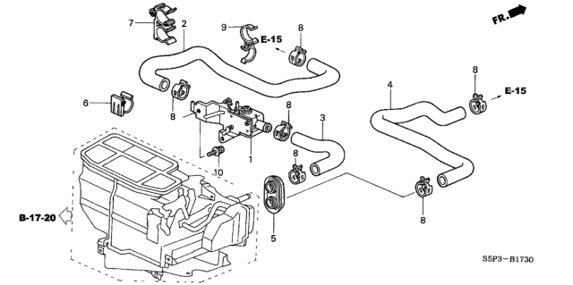 2002 Honda Civic Water Valve Diagram