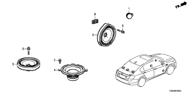 2017 Honda Accord Hybrid Speaker Diagram