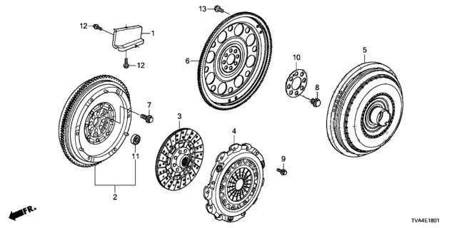 2021 Honda Accord Clutch - Torque Converter Diagram