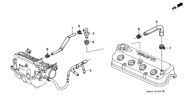 1992 Honda Accord Breather Tube Diagram