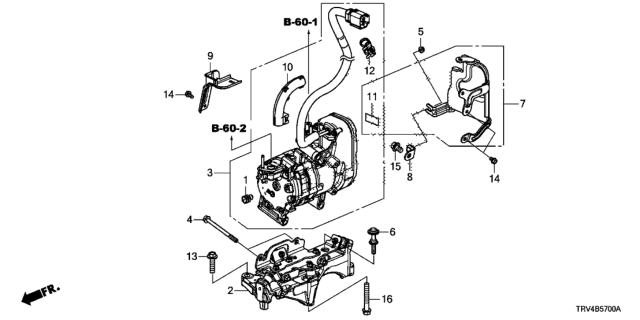 2017 Honda Clarity Electric Stay Protector Diagram for 38830-5WP-A00