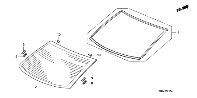 2006 Honda Civic Rear Windshield Diagram