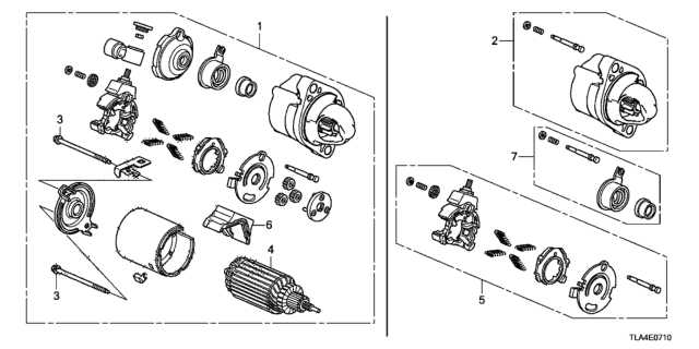 2019 Honda CR-V Starter Motor (Mitsuba) Diagram