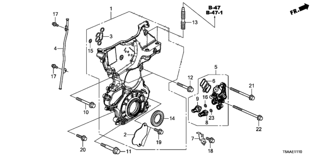 2020 Honda Fit Chain Case Diagram