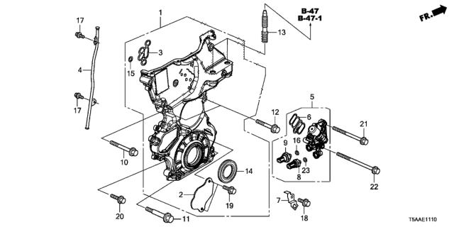 2019 Honda Fit Chain Case Diagram