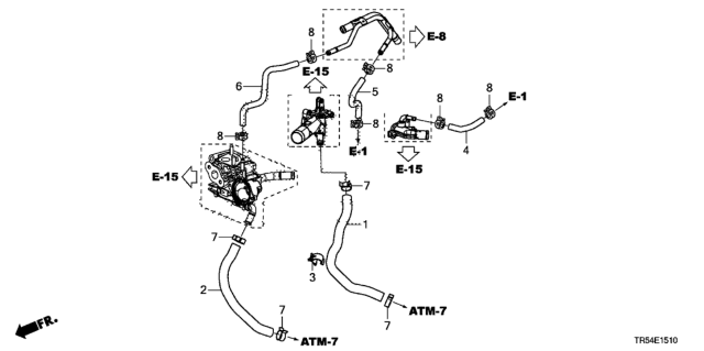 2014 Honda Civic Water Hose Diagram