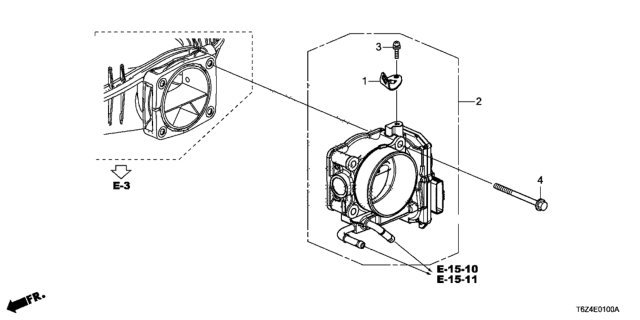 2018 Honda Ridgeline Throttle Body Diagram