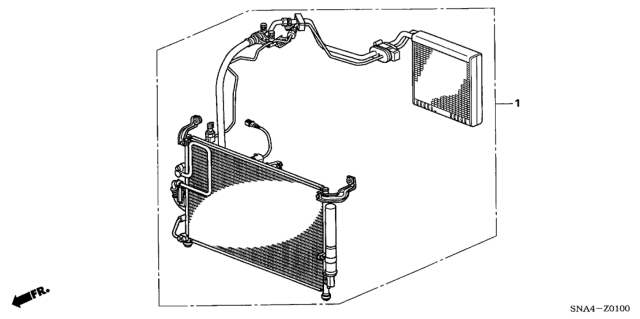 2008 Honda Civic A/C Kit Diagram