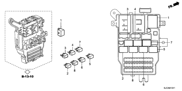 2014 Honda Ridgeline Control Unit (Cabin) Diagram 2