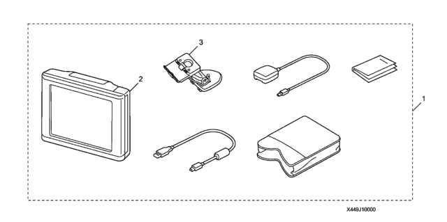2008 Honda CR-V 5 Door EX (2WD) KA 5AT Portable Navigation Diagram