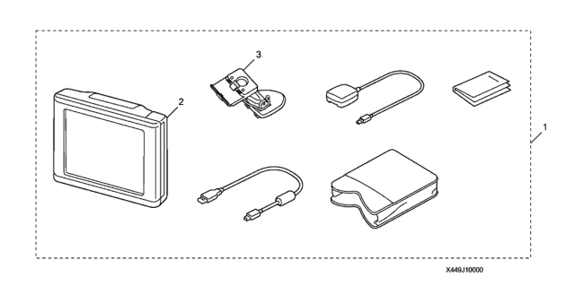 2008 Honda CR-V Portable Navigation Diagram